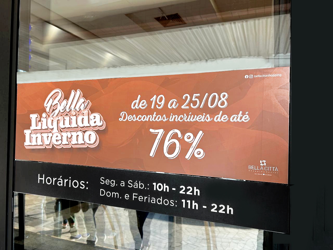  Bella Città Shopping está com liquidação de até 76% de desconto