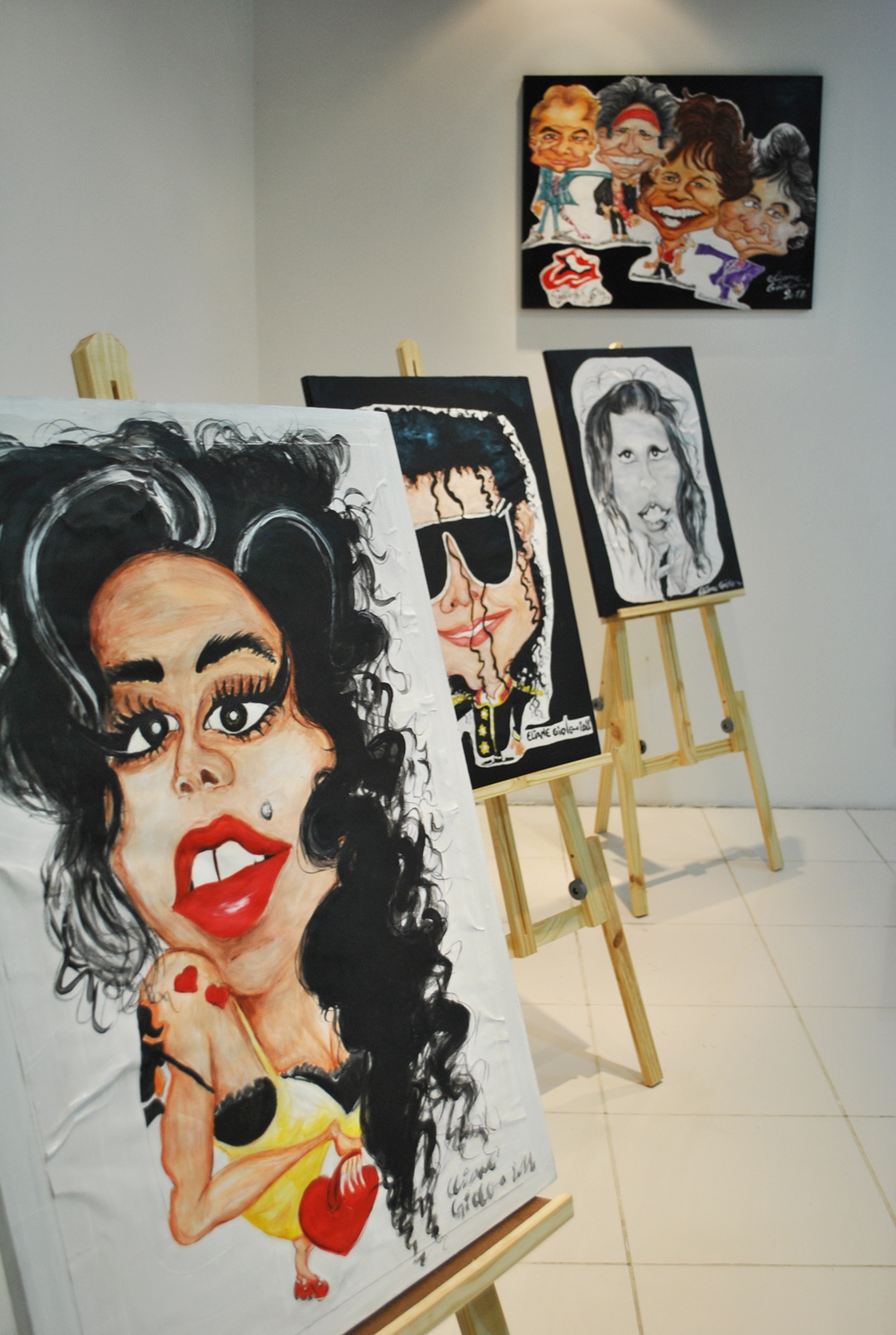 Exposição de Caricaturas por Eliane Giolo