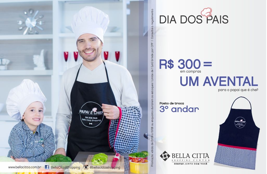  Bella Città Shopping lança promoção Comprou, Ganhou Dia dos Pais