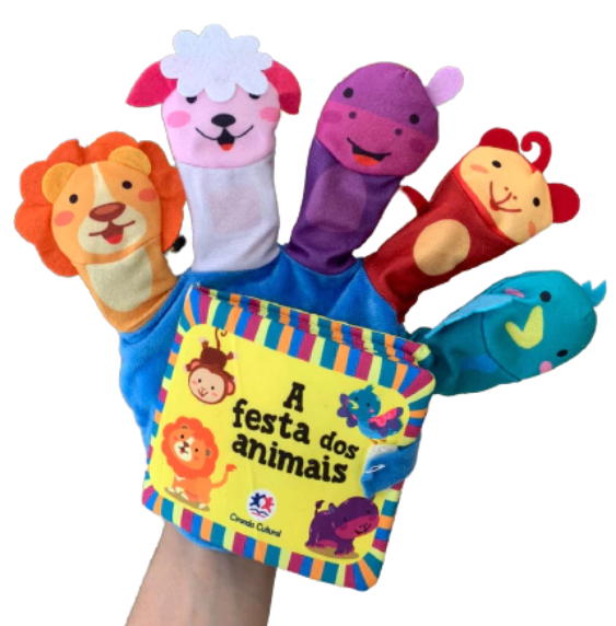 Livro dedoche- A festa dos animais