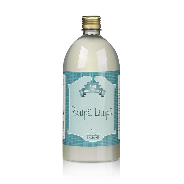 Refil Aromatizador de Ambientes Room Spray Roupa Limpa 1l