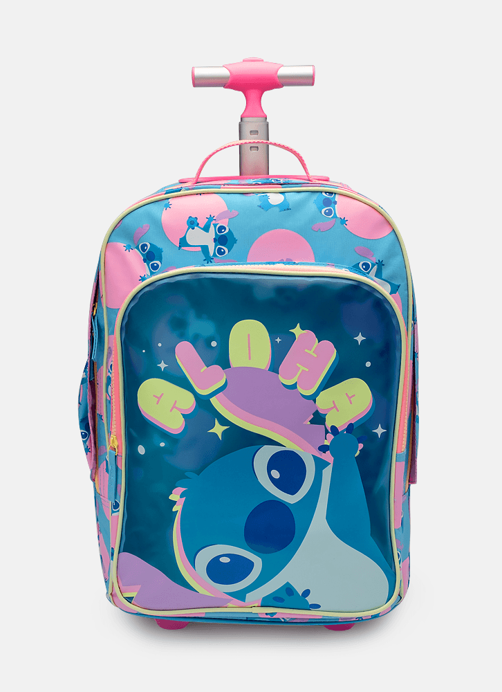 Mochila com rodinha Lilo Stitch 