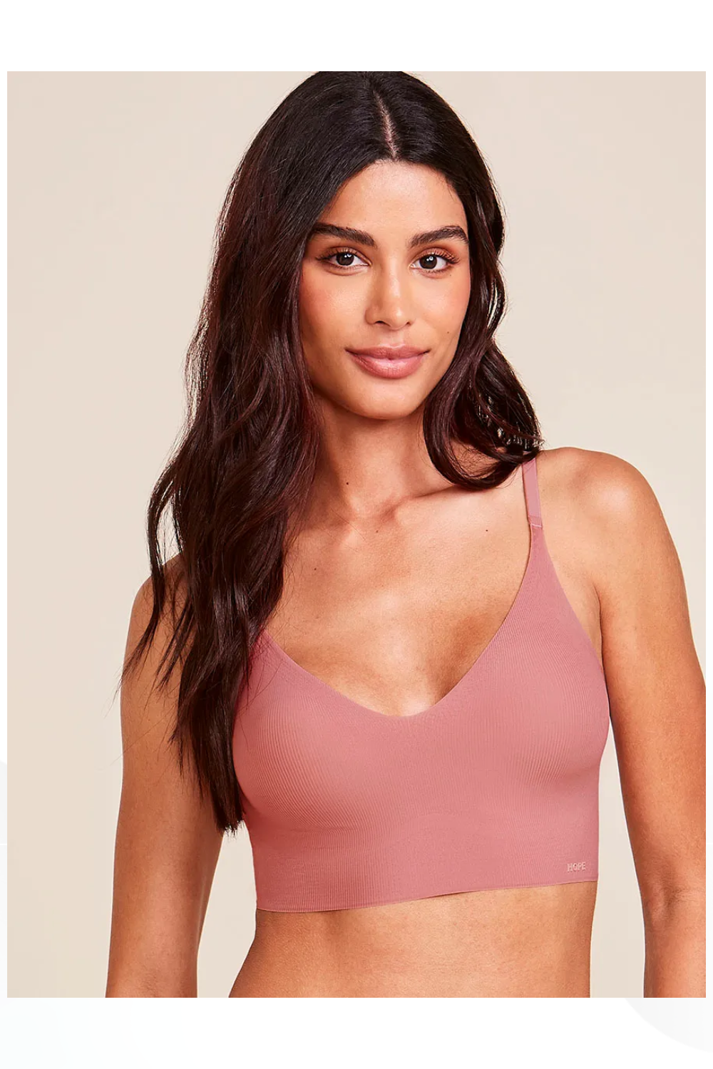 Sutiã Top Com Bojo Removível Naked Rosa Collant