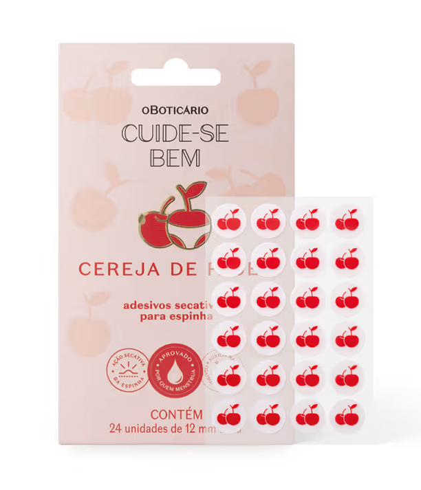 Adesivos Secativos Para Espinha Cuide-se Bem Cereja De Fases