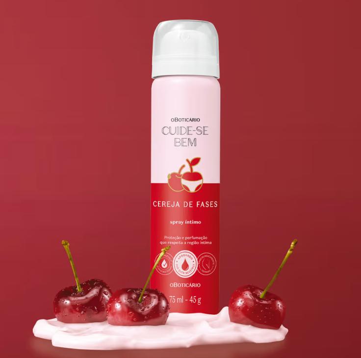 Spray Íntimo Desodorante Cuide-se Bem Cereja De Fases 75ml