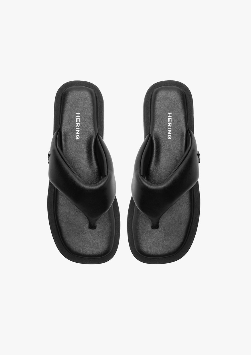 sandália solar hering flatform feminina - preto 